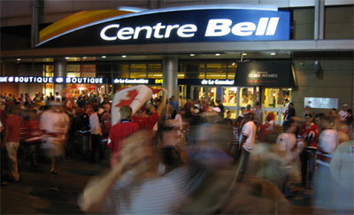 Post-game festivities in Montreal